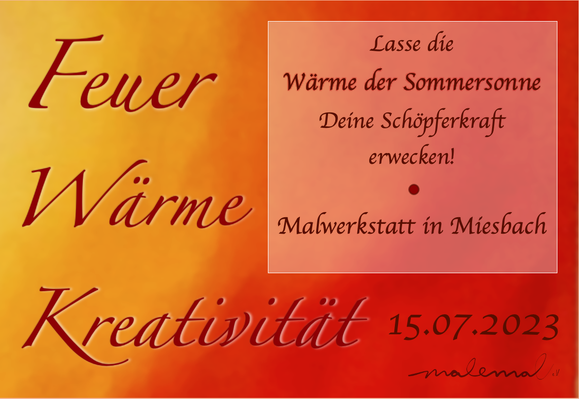 Read more about the article Malwerkstatt Feuer – Wärme – Kreativität