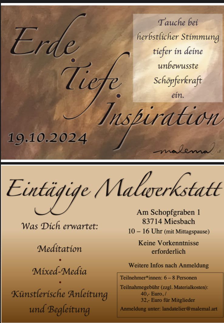 You are currently viewing Malwerkstatt in Miesbach – Erde